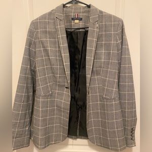 Tommy Hilfiger Gray Plaid Blazer